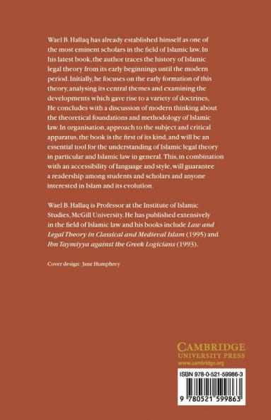 A History of Islamic Legal Theories