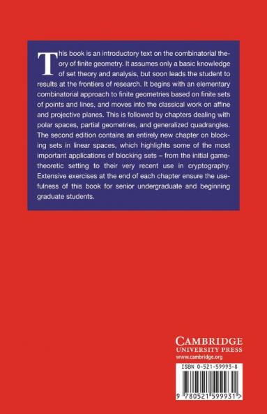 Combinatorics of Finite Geometries