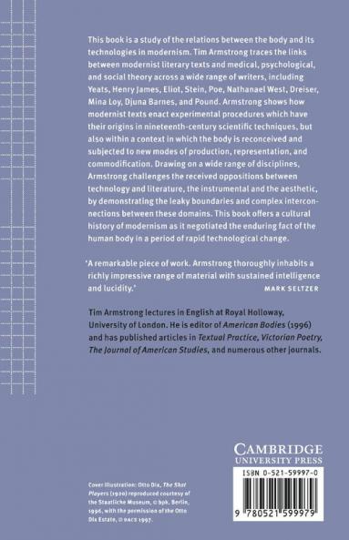 Modernism Technology and the Body