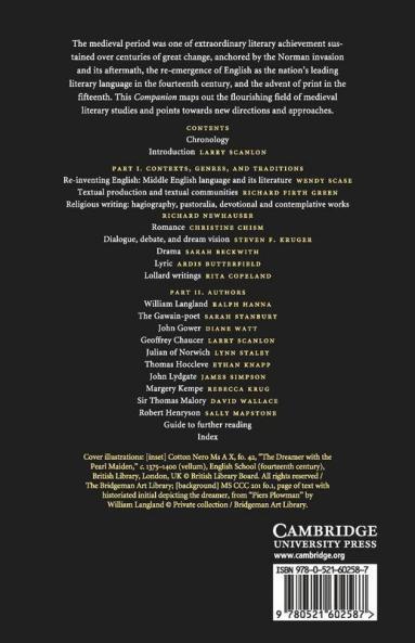 The Cambridge Companion to Medieval English Literature 1100-1500