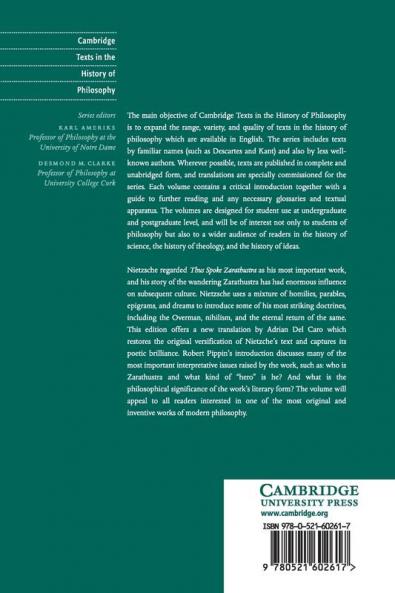 Nietzsche: Thus Spoke Zarathustra