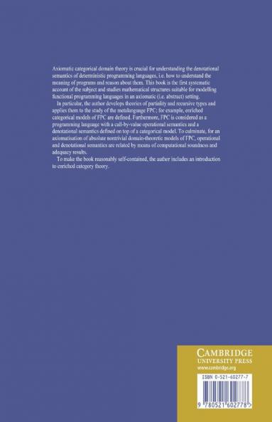 Axiomatic Domain Theory in Categories of Partial Maps