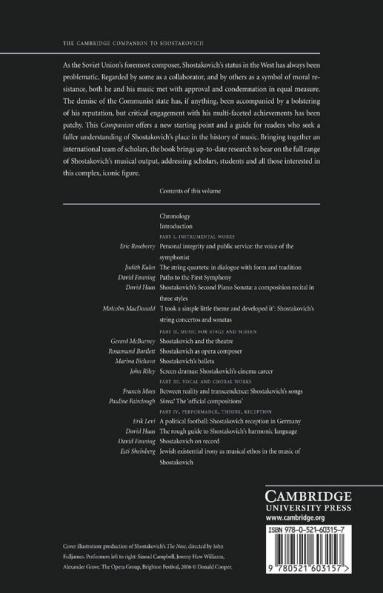 The Cambridge Companion to Shostakovich