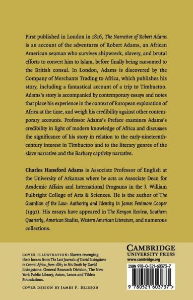 The Narrative of Robert Adams A Barbary Captive