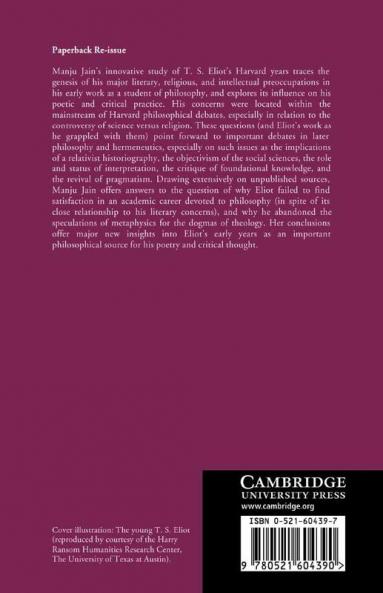 T. S. Eliot and American Philosophy