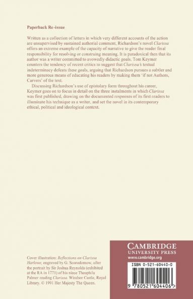 Richardson's 'Clarissa' and the Eighteenth-Century Reader