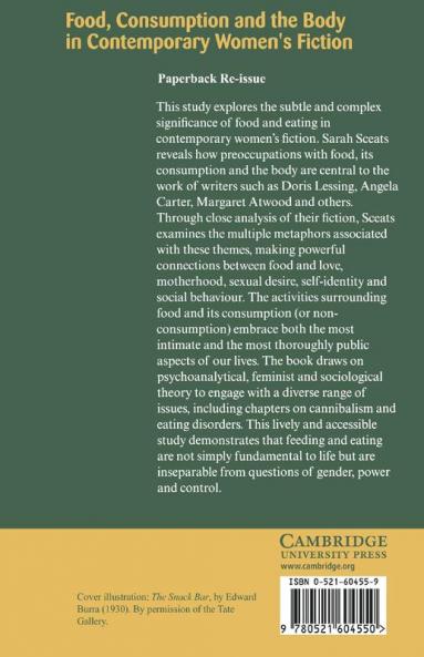 Food Consumption and the Body in Contemporary Women's Fiction