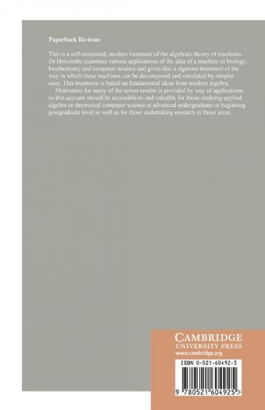 Algebraic Automata Theory