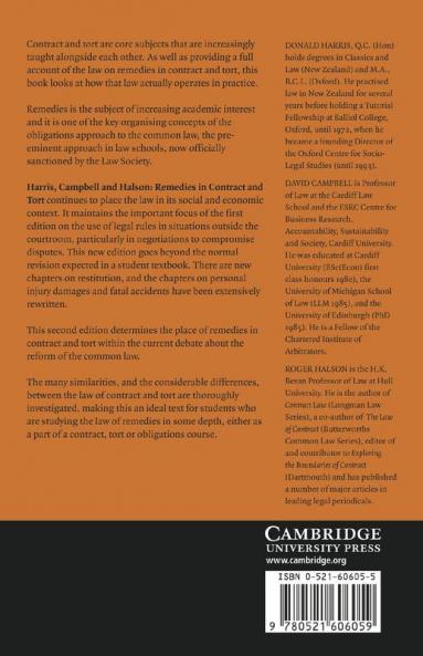 Remedies in Contract and Tort