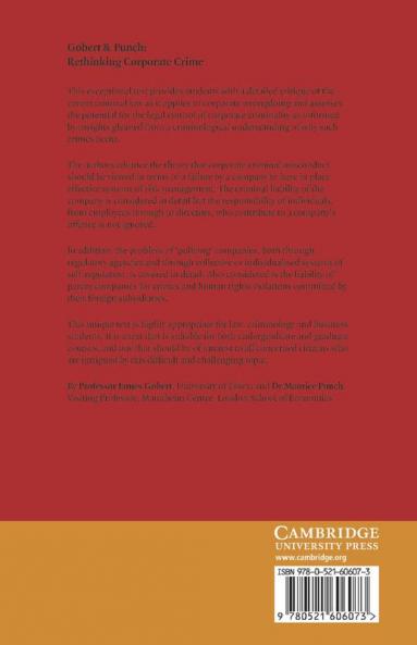 Rethinking Corporate Crime