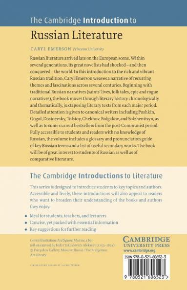 The Cambridge Introduction to Russian Literature