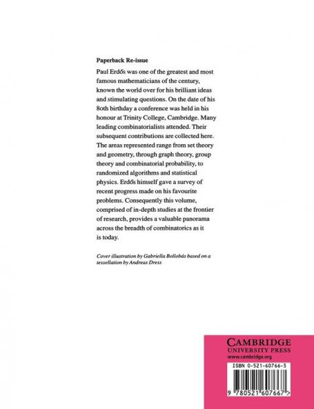 Combinatorics Geometry and Probability