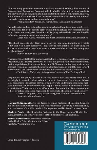 Insurance and Behavioral Economics