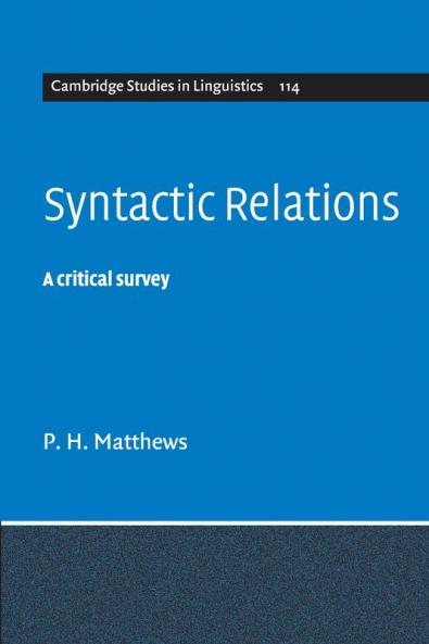Syntactic Relations