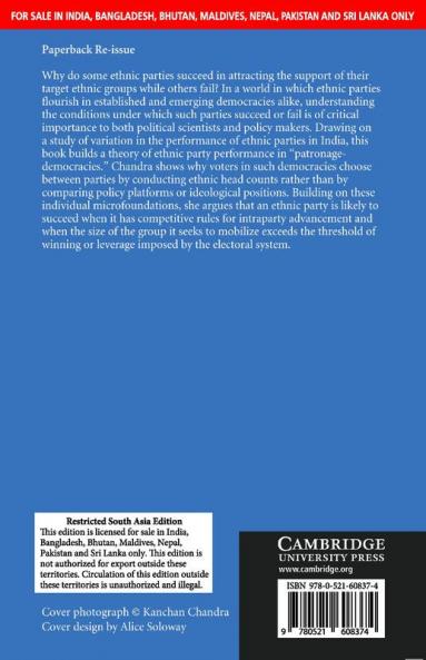 WHY ETHNIC PARTIES SUCCEED (SOUTH ASIA EDITION)