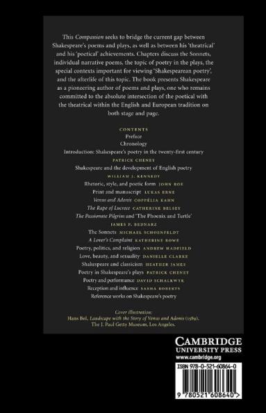 The Cambridge Companion to Shakespeare's Poetry