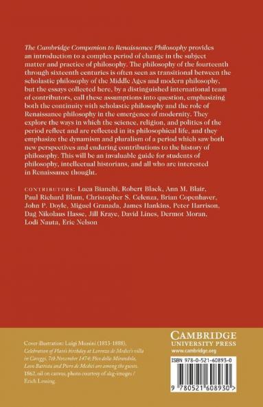 The Cambridge Companion to Renaissance Philosophy