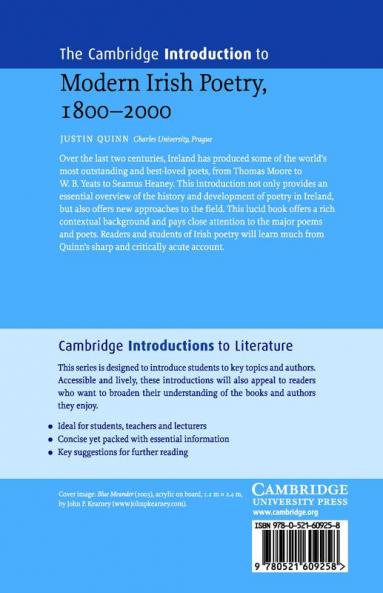 The Cambridge Introduction to Modern Irish Poetry 1800-2000