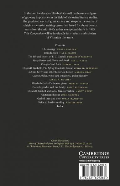 The Cambridge Companion to Elizabeth Gaskell