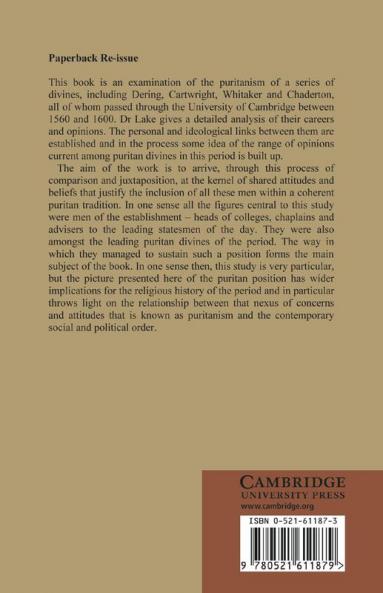Moderate Puritans and the Elizabethan Church