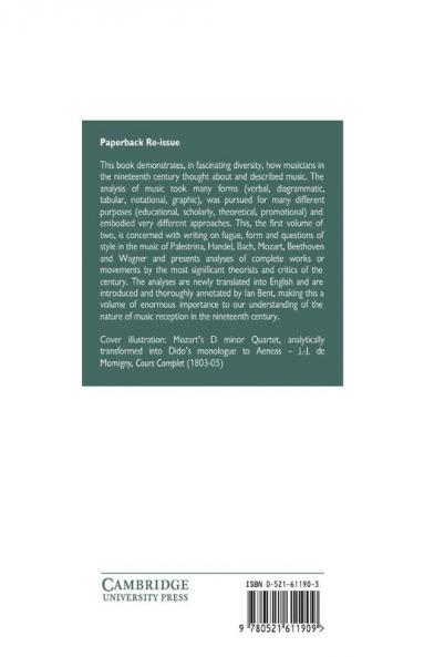Music Analysis in the Nineteenth Century