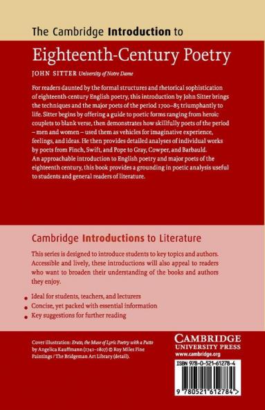 The Cambridge Introduction to Eighteenth-Century Poetry