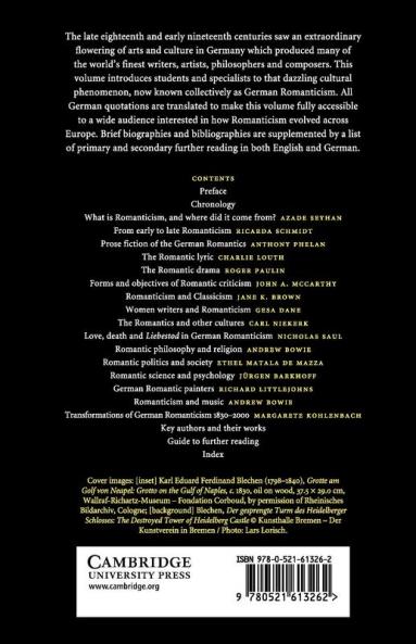 The Cambridge Companion to German Romanticism