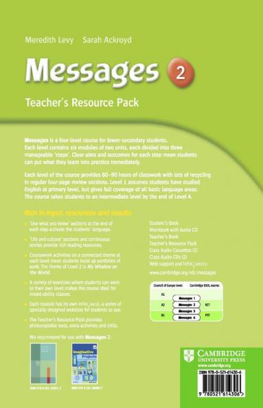 Messages 2 Teacher's Resource