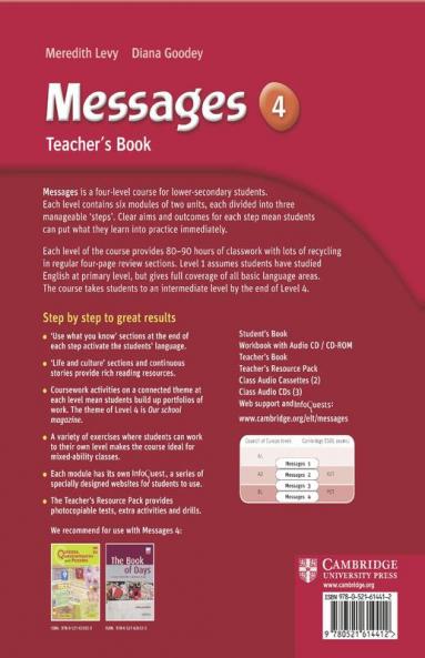 Messages 4 Teacher's Book
