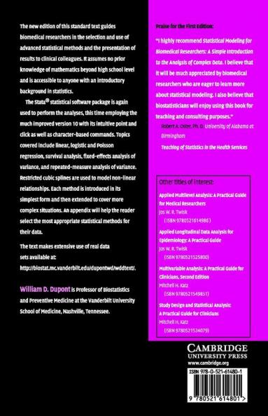 Statistical Modeling for Biomedical             Researchers
