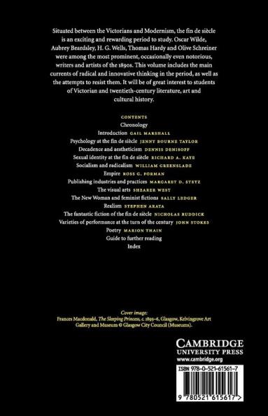 The Cambridge Companion to the Fin de Siècle