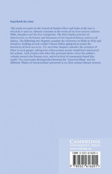 Pontius Pilate in History and Interpretation