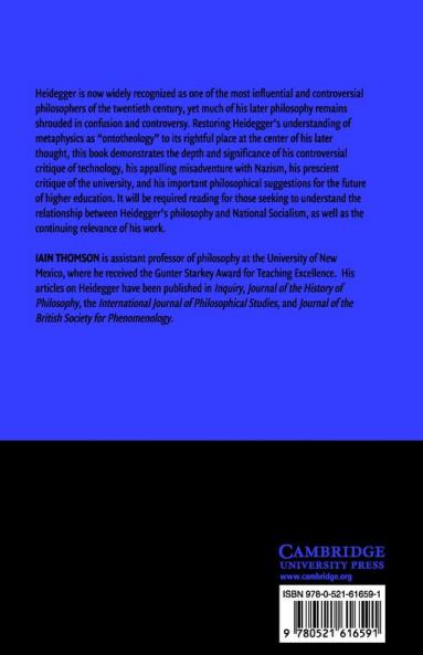 Heidegger on Ontotheology