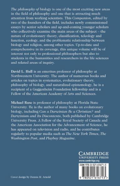 The Cambridge Companion to the Philosophy of Biology