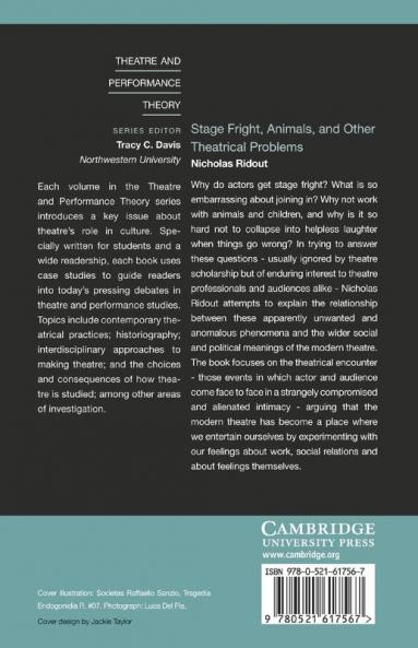 Stage Fright Animals and Other Theatrical Problems