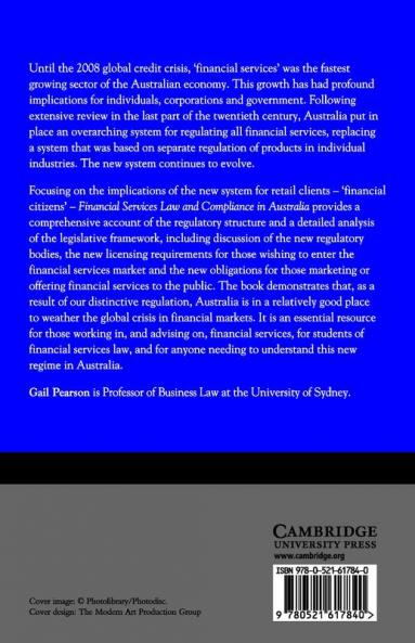 Financial Services Law and Compliance in Australia