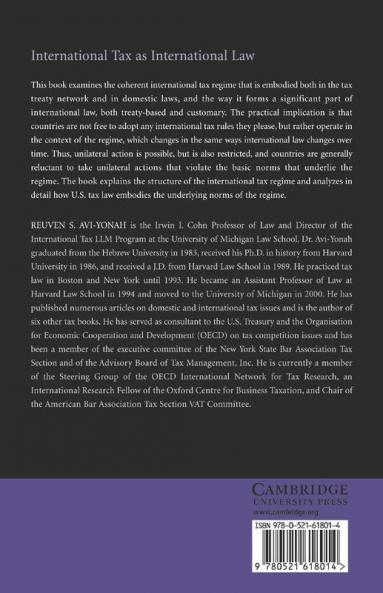 International Tax as International Law