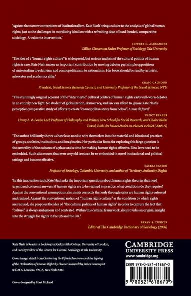 The Cultural Politics of Human Rights