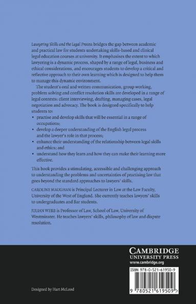 Lawyering Skills and the Legal Process