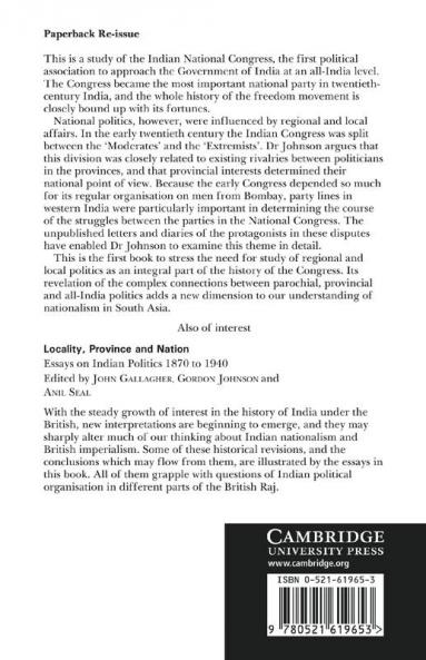 Provincial Politics and Indian Nationalism