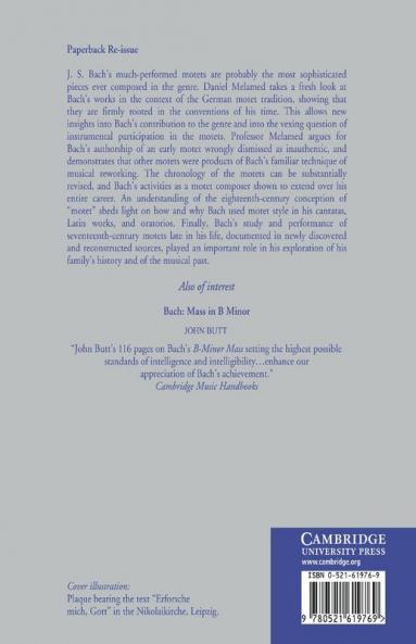 J. S. Bach and the German Motet