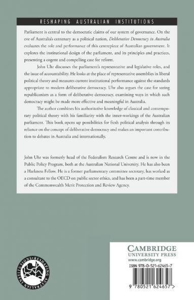Deliberative Democracy in Australia
