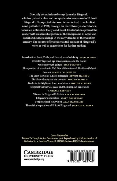 The Cambridge Companion to F. Scott Fitzgerald