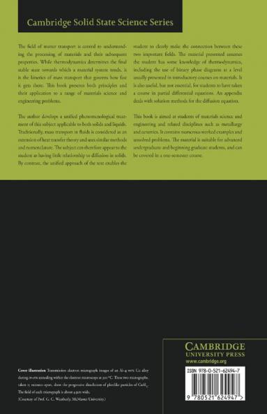 Mass Transport in Solids and Fluids