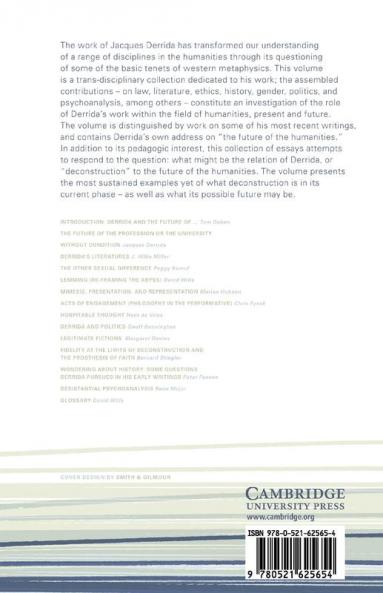 Jacques Derrida and the Humanities