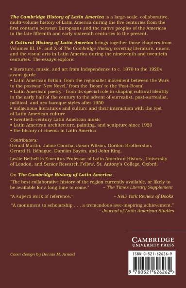 A Cultural History of Latin America