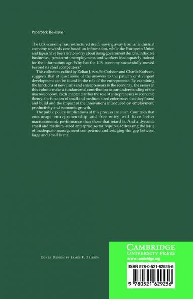 Entrepreneurship Small and Medium-Sized Enterprises and the Macroeconomy