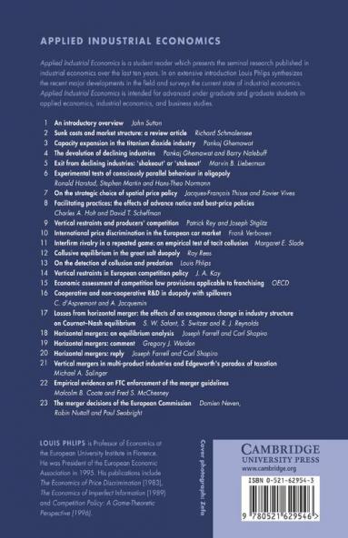 Applied Industrial Economics