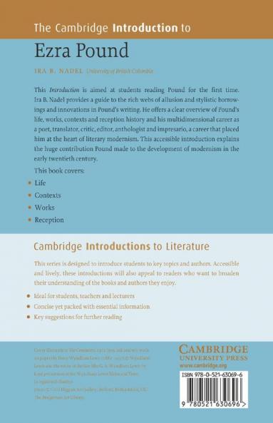 The Cambridge Introduction to Ezra Pound