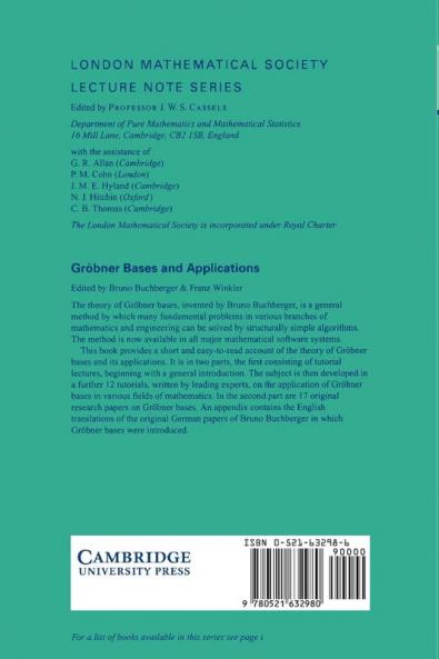 Grobner Bases and Applications